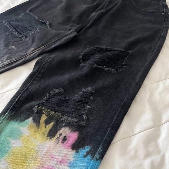 🗣️ Free Speech Jeanies – Bold Striped Revival (30" Waist) - Picture 6 of 16